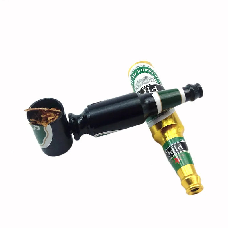 Creative Mini Beer Bottle Metal Pipe - Bellarte Enchanté Creative Mini Beer Bottle Metal Pipe